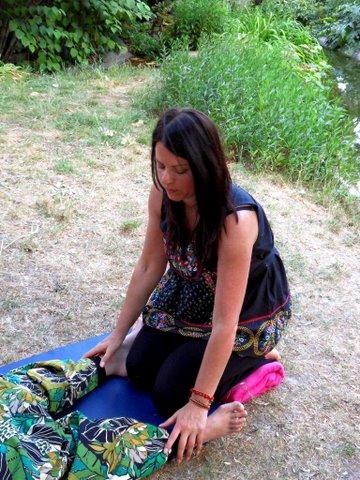 Soin reiki en plein air